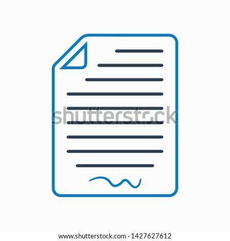 Agreement icon. Flat style vector EPS.