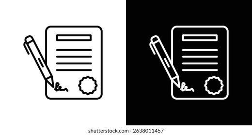 Agreement icon Graphic vector set for ui design