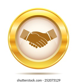 Agreement icon. Internet button on white background. EPS10 vector. 