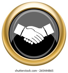 Agreement icon. Internet button on white  background. EPS10 Vector. 