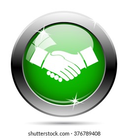 Agreement icon. Internet button on white background. EPS10 vector.