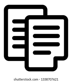 Agreement icon, line design.