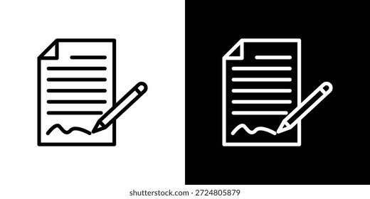 Concepto de logotipo de icono de Acuerdo en trazos