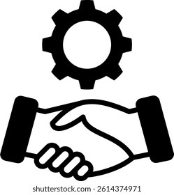 Agreement Icon Mixed Vector Illustration
