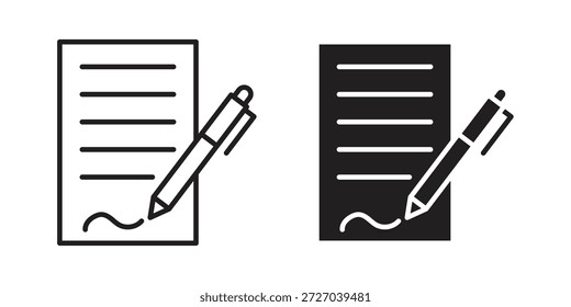 Icono de Acuerdo sobre fondo blanco. Icono de Vector de acciones