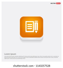 Agreement Icon Orange Abstract Web Button - Free vector icon