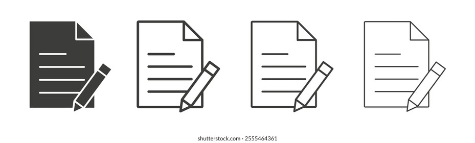 Agreement icon pack. vector illustration