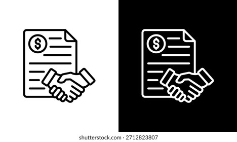 Agreement With Icon Set Design