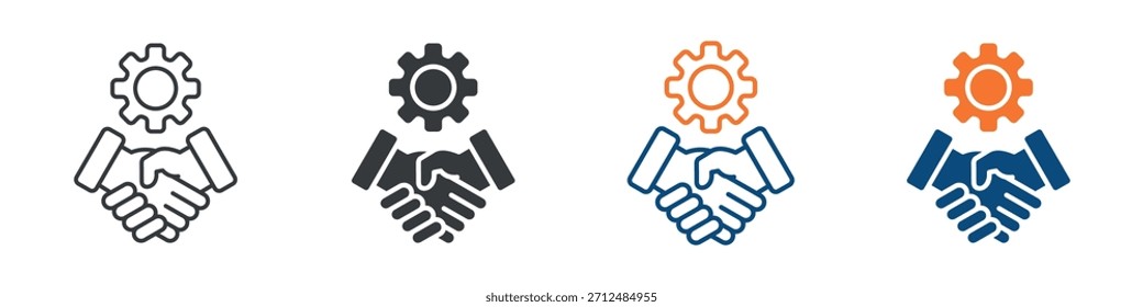 Conjunto de Vários Estilos do Ícone do Contrato