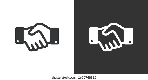 Agreement icon. Solid glyph series icon