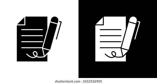 Agreement icon symbol collection. Flat vector stock illustration.