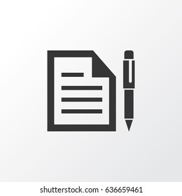 Agreement Icon Symbol. Premium Quality Isolated Contract Element In Trendy Style.