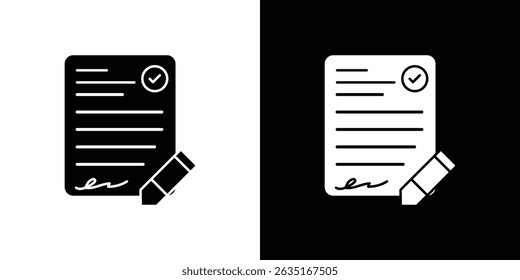 Agreement icon symbols. Vector illustration.