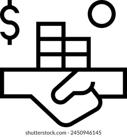agreement icon. Thin linear style design isolated on white background