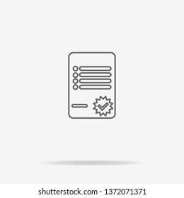 Agreement icon. Vector concept illustration for design.