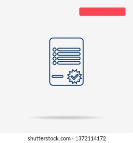Agreement icon. Vector concept illustration for design.