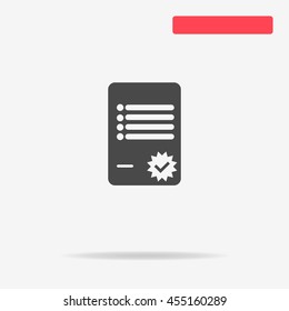 Agreement icon. Vector concept illustration for design.