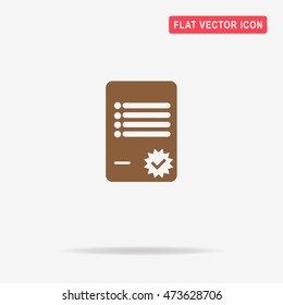 Agreement icon. Vector concept illustration for design.