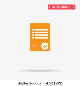 Agreement icon. Vector concept illustration for design.