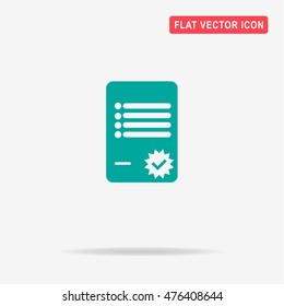 Agreement icon. Vector concept illustration for design.