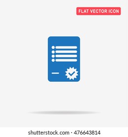 Agreement icon. Vector concept illustration for design.