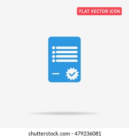 Agreement icon. Vector concept illustration for design.
