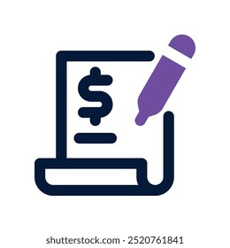 agreement icon. vector dual tone icon for your website, mobile, presentation, and logo design.