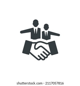 Icono de acuerdo, icono de acuerdo de vector, ilustración de vector