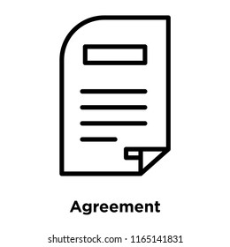 Agreement icon vector isolated on white background, Agreement transparent sign , office symbols