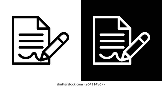 Agreement icon vector simple element illustration editable