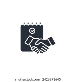 icono de acuerdo. vector.Trazo editable.signo de estilo lineal para el uso de diseño web,logo.Ilustración de símbolo.