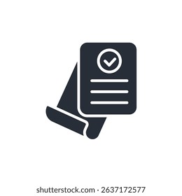 agreement icon. vector.Editable stroke.linear style sign for use web design,logo.Symbol illustration.