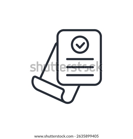 agreement icon. vector.Editable stroke.linear style sign for use web design,logo.Symbol illustration.