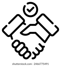 Agreement icon for web, app, infographic, etc