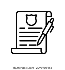 icono de contrato para el diseño de tu sitio web, logotipo, aplicación, interfaz de usuario.