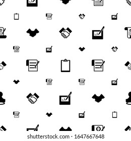 los iconos del acuerdo se muestran sin problemas. Incluye cooperación editable rellena, Portapapeles, Contrato inteligente, asociación, términos y condiciones, iconos de firma electrónica. iconos de acuerdo para web y móvil.