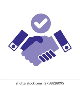 agreement icons. simple colored vector