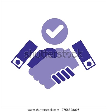 agreement icons. simple colored vector