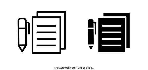 Agreement icons for web ui designs