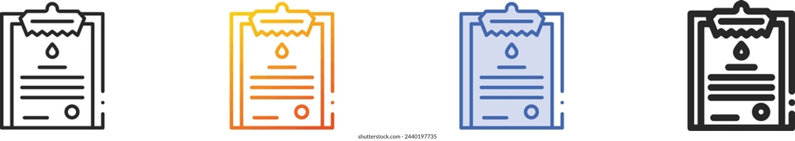 agreement icon.Thin Linear, Gradient, Blue Stroke and bold Style Design Isolated On White Background