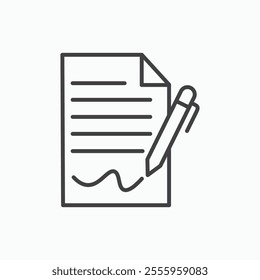 Agreement isolated icon. vector illustration.