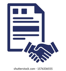 
Agreement Isolated Vector Icon Which Can Easily Modify Or Edit
