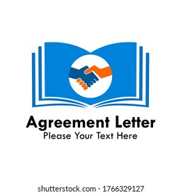 Logo-Vorlage für einen Vertrag. für Vereinbarungen geeignet 
Grundzertifikatssymbol, Computer, Marke, Spiele, Büro, Business usw.