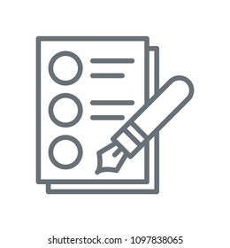 Agreement line icon