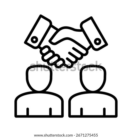 Agreement line icon vector illustration