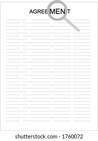 agreement with magnifier
