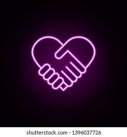 agreement neon icon. Elements of Minimal universal theme set. Simple icon for websites, web design, mobile app, info graphics