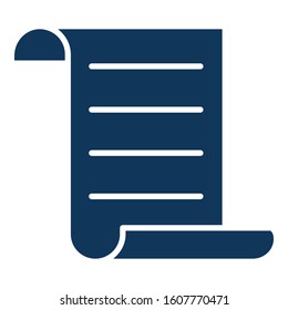
Agreement paper, letter Isolated Vector Icon which can be easily modified or edited
