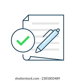 agreement sheet, user consent, approval required, permissions requested concept illustration flat design vector eps10. modern graphic element for landing page ui, infographic, icon