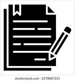 Agreement Signing Icon Element For Design
